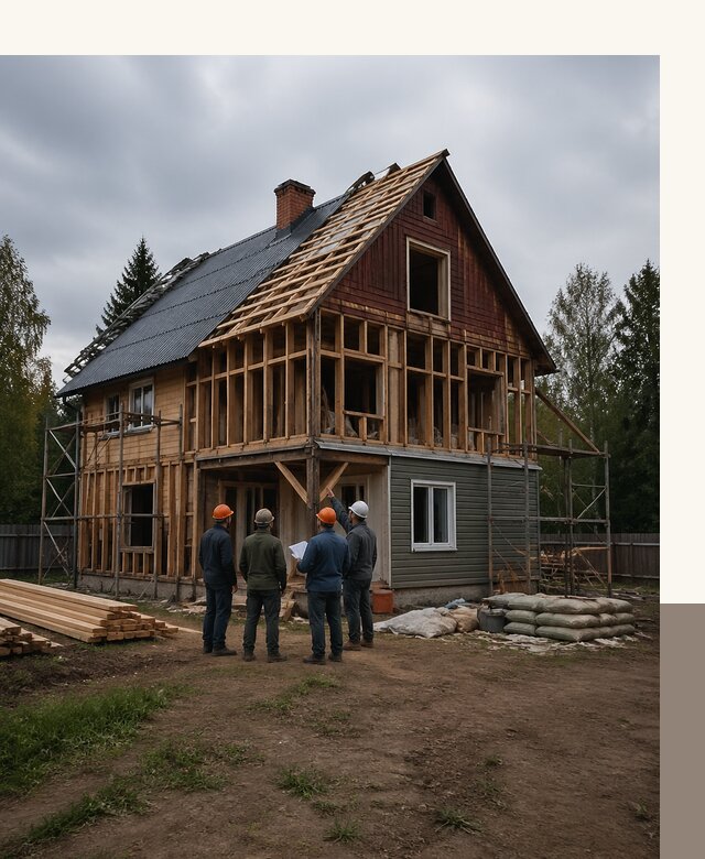 Реконструкция дачного дома в Прохладном под ключ с проектом