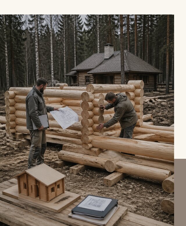 Проектирование и строительство домов из бревна в Прохладном